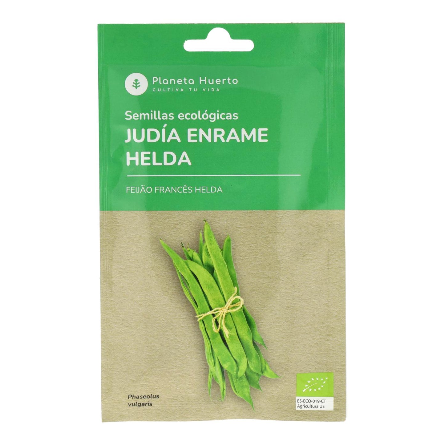 Semillas ecológicas de Judía enrame helda Planeta Huerto