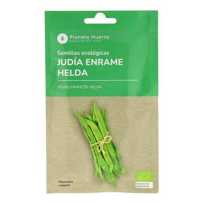 Semillas ecológicas de Judía enrame helda Planeta Huerto