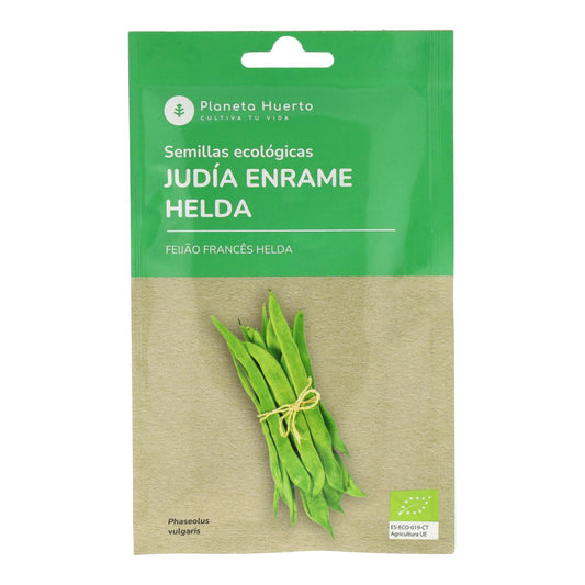 Semillas ecológicas de Judía enrame helda Planeta Huerto