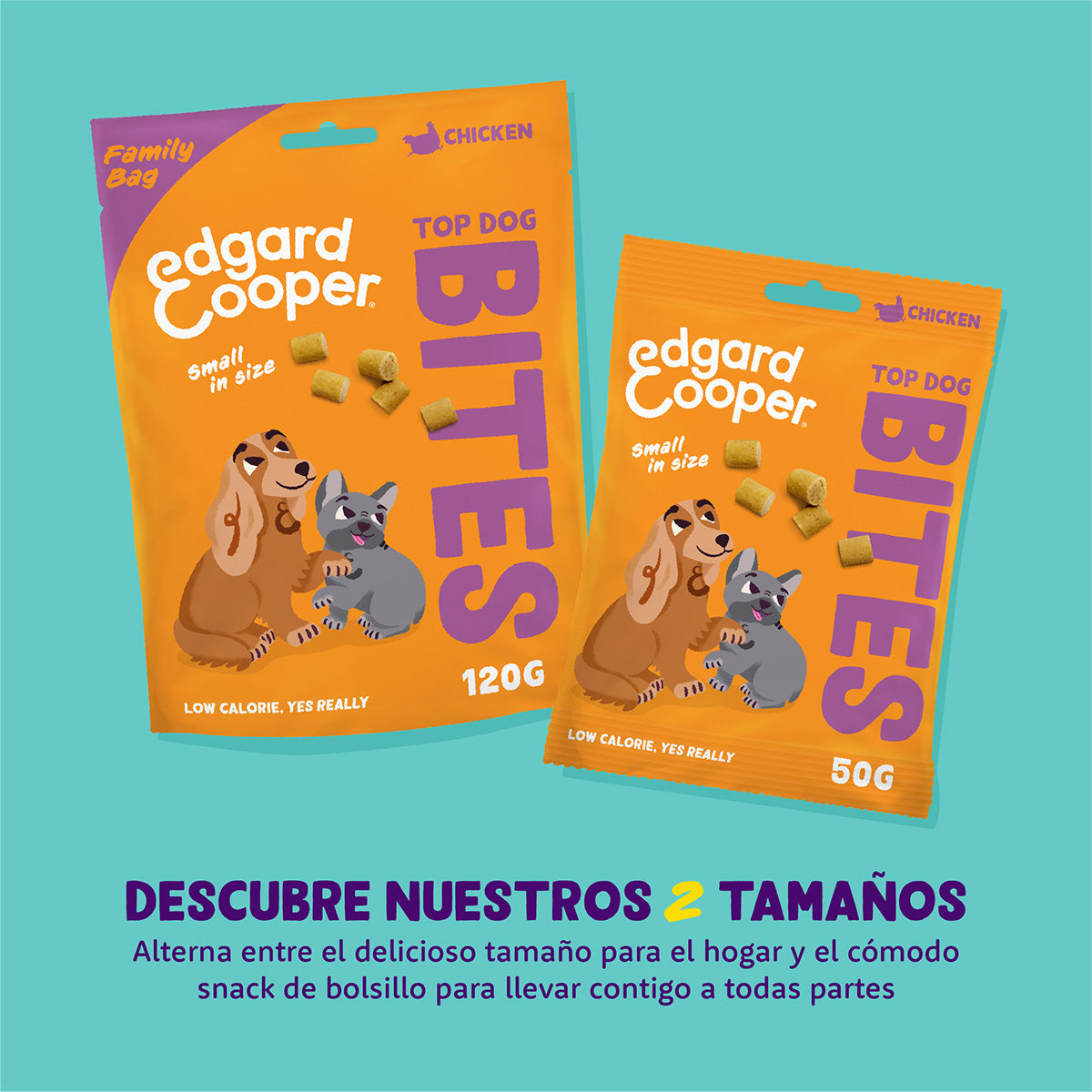 Bocaditos pequeños de pollo Edgard & Cooper 50 g