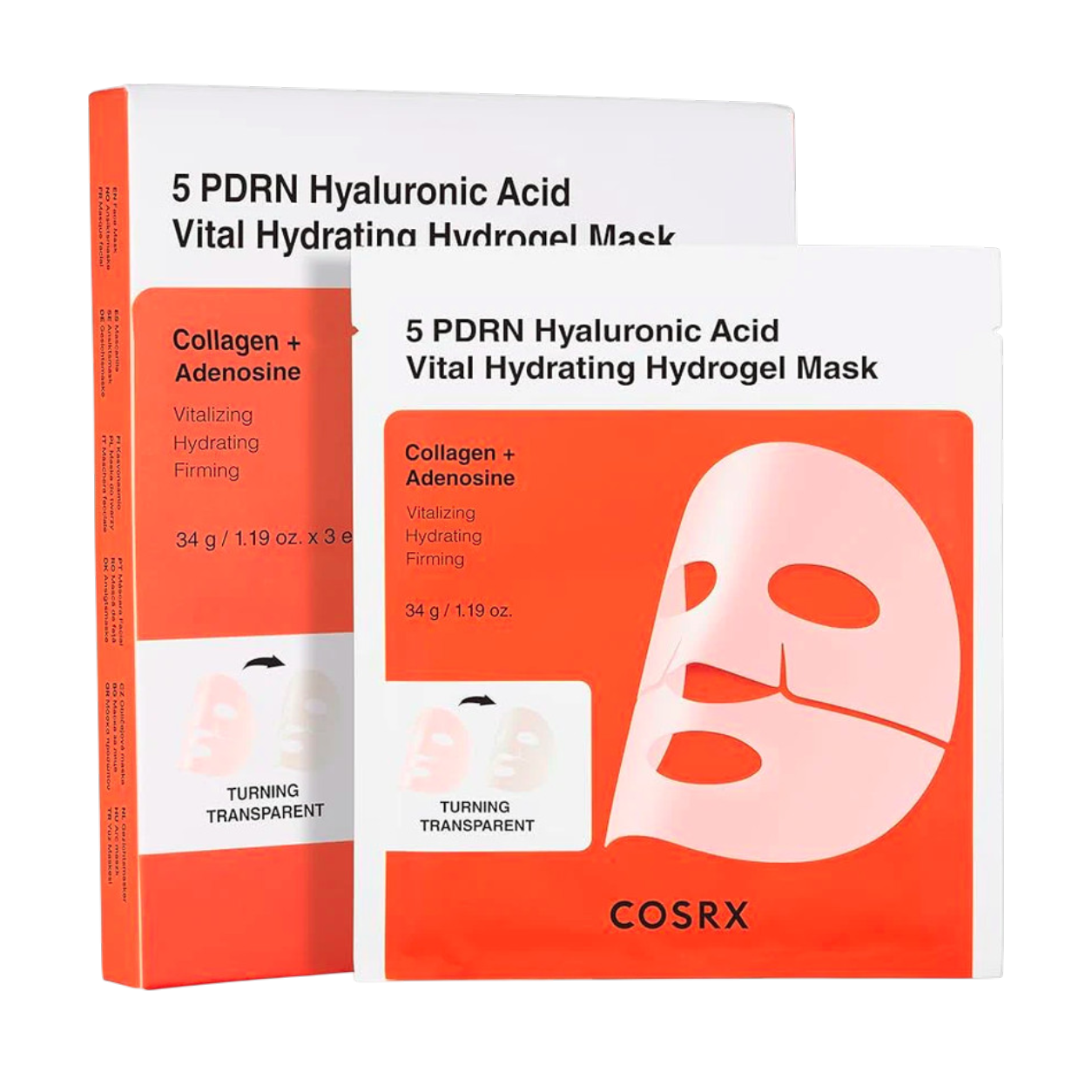 5 PDRN Hyaluronic Acid Vital Hydrating Hydrogen Mask Cosrx 3pcs