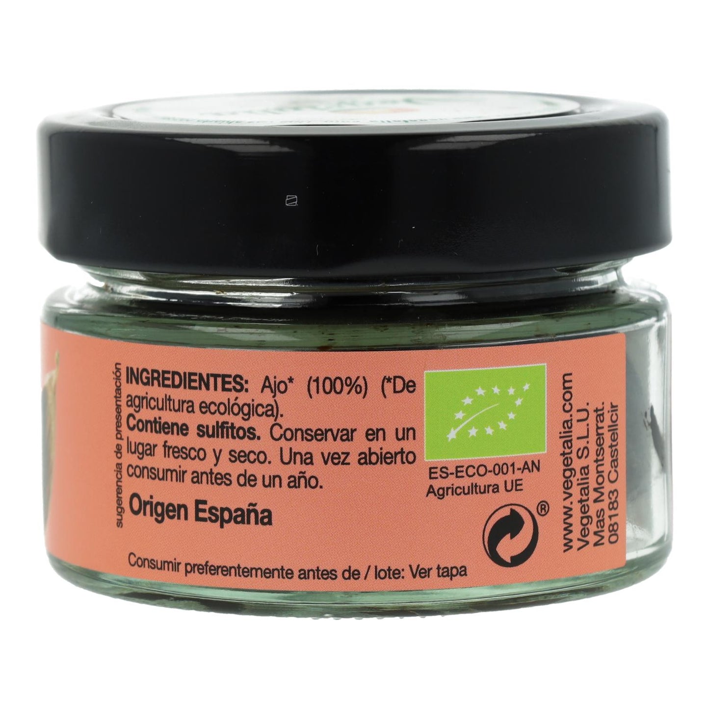 Ajo Negro pelado Vegetalia 200 g