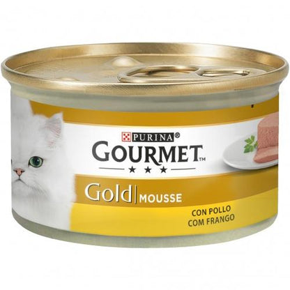 Pack 24 x GOURMET GOLD Mousse Comida húmeda Pollo 85g