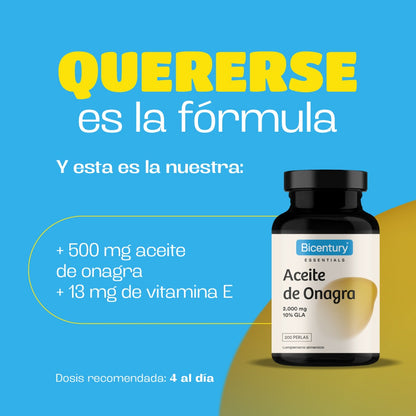 Aceite de Onagra BICENTURY 200 perlas