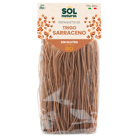 Espagueti de trigo sarraceno sin gluten bio Sol Natural 250 g