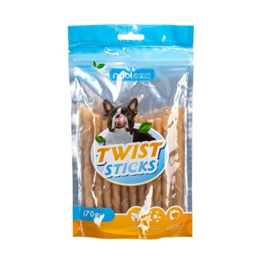 Twister sticks de cuero de ternera - Snack Natural Nobleza 20 ud