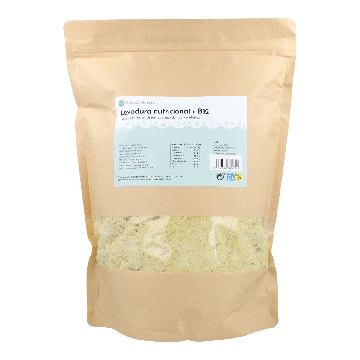 Levadura Nutricional + B12 Planeta Huerto 1 kg