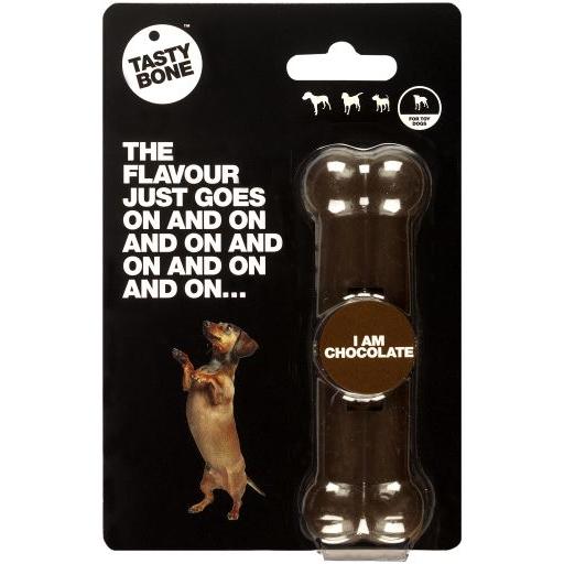 Tasty Bone mordedor para  perro sabor Chocolate
