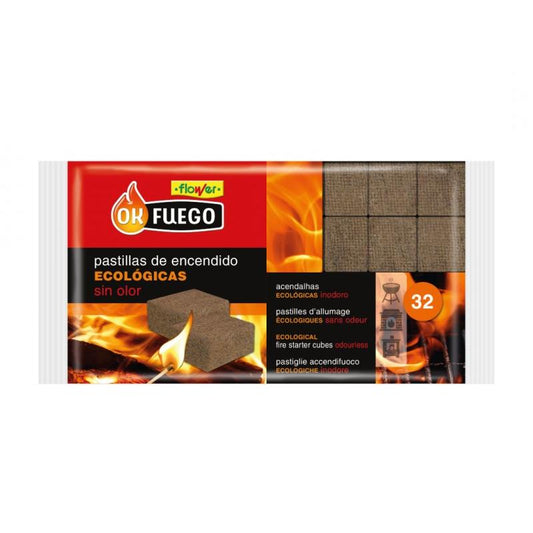 Pastillas de encendido ecológicas Ok Fuego 32 ud