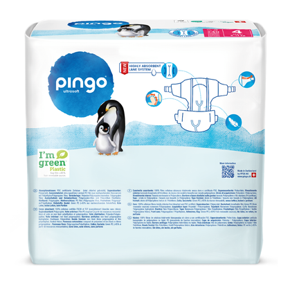 Pañales T4 (8-14kg) Pingo 40 Uds