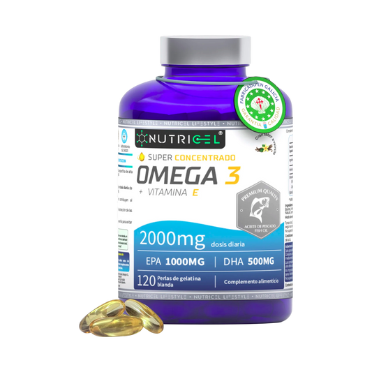 Omega 3 Superconcentrado 2000mg EPA 1000 / DHA 500 Nutricel 120 perlas