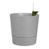 Macetero con autoriego Greensense Aquacare Round Elho 30 cm light concrete