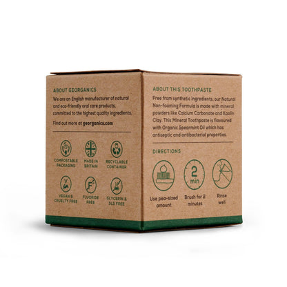 Dentífrico natural Hierbabuena  y Coco Georganics