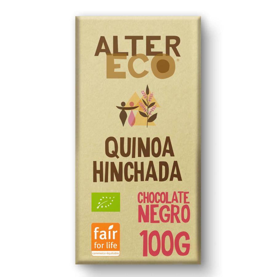 Chocolate negro con quinoa hinchada Bio Altereco 100gr