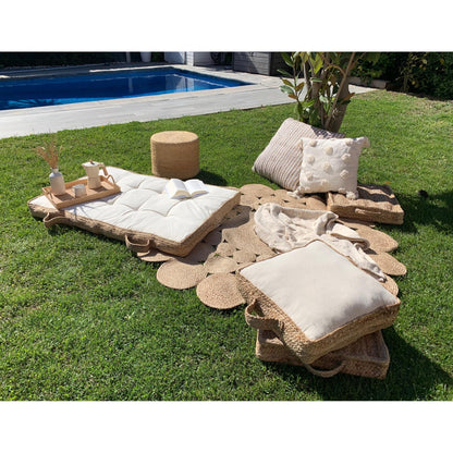 Cojin Palet Yute-Alg 120X80X10 Cm - Ecru