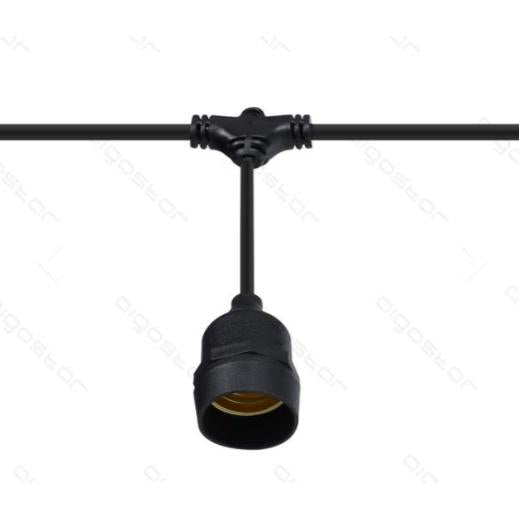 Guirnalda de soporte LED para 10xE27 bombillas 6,5m interior y exterior