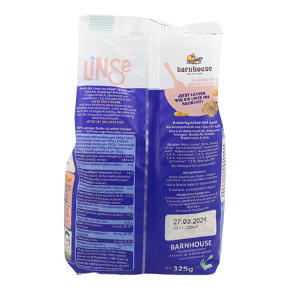 Muesli Krunchy Proteíco con Lentejas y Manzana Bio Barnhouse 325 gr