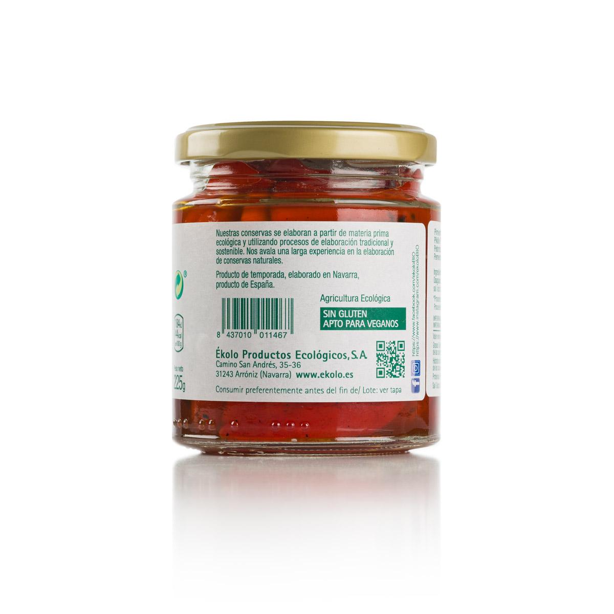 Pimientos del Piquillo Extra ecológicos Enteros BIO Ékolo 225 g