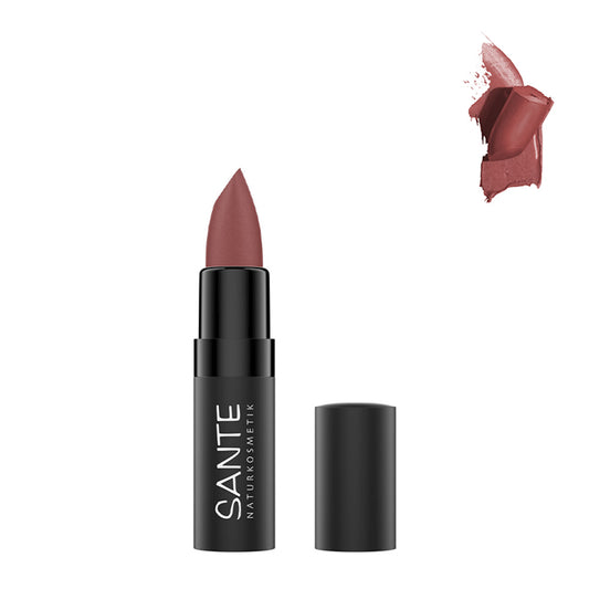 Pintalabio Mate 04 Sheer Rosewood, Sante, 4,5g