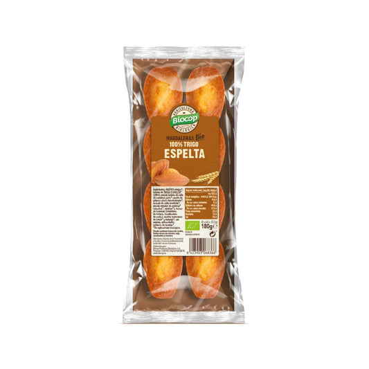 Magdalenas Trigo Espelta 100%  Biocop 180 g