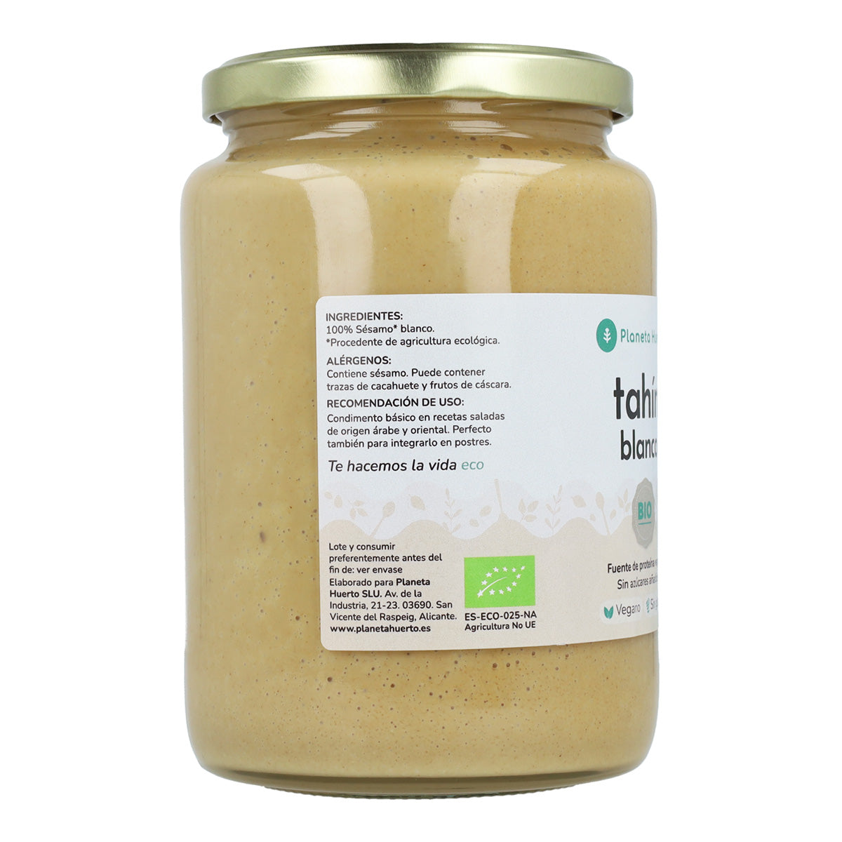 Tahin de sésamo blanco ECO Planeta Huerto