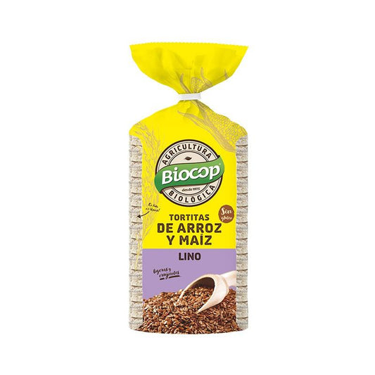 Tortitas Arroz y Maíz con Lino Biocop 200 g