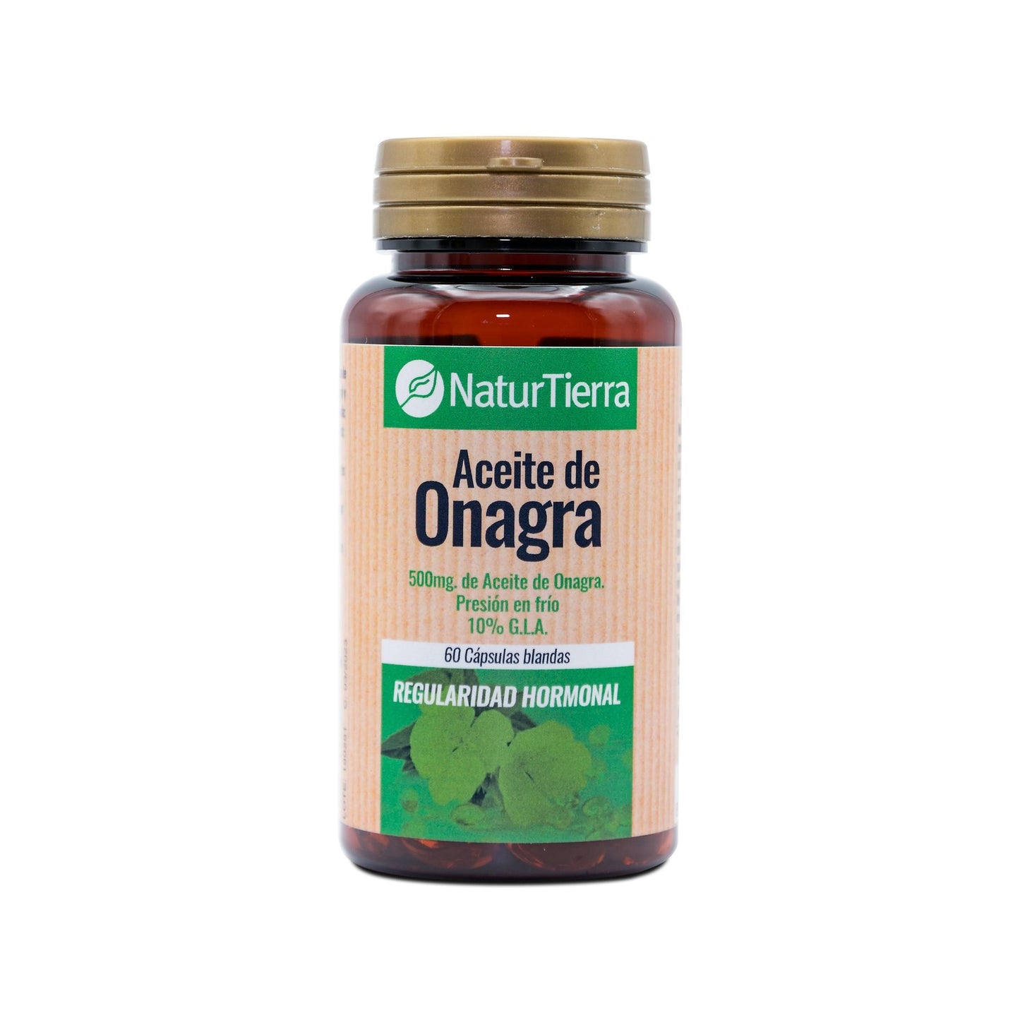 Aceite de onagra, 60 cápsulas blandas. NaturTierra