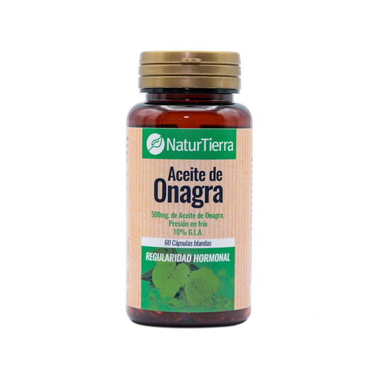 Aceite de onagra, 60 cápsulas blandas. NaturTierra
