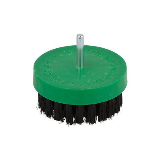 Wolfcraft 2713000 - 1 cepillo de pulir con cerdas suaves, vástago redondo Ø 6 mm Ø 80 mm