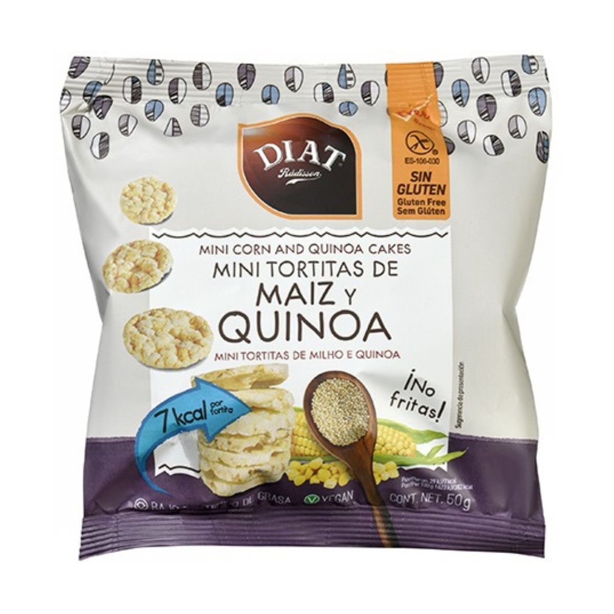 Tortitas maiz+quinoa mini Diat