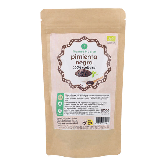 Pimienta negra en grano ECO Planeta Huerto 200 g