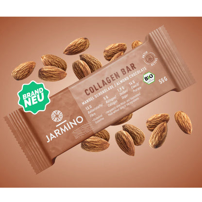 Barrita de Colágeno y Proteica BIO Almendra y Cacao Jarmino