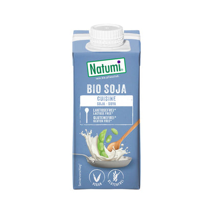 Crema para cocinar de Soja Liquida Bio Natumi, 200 ml