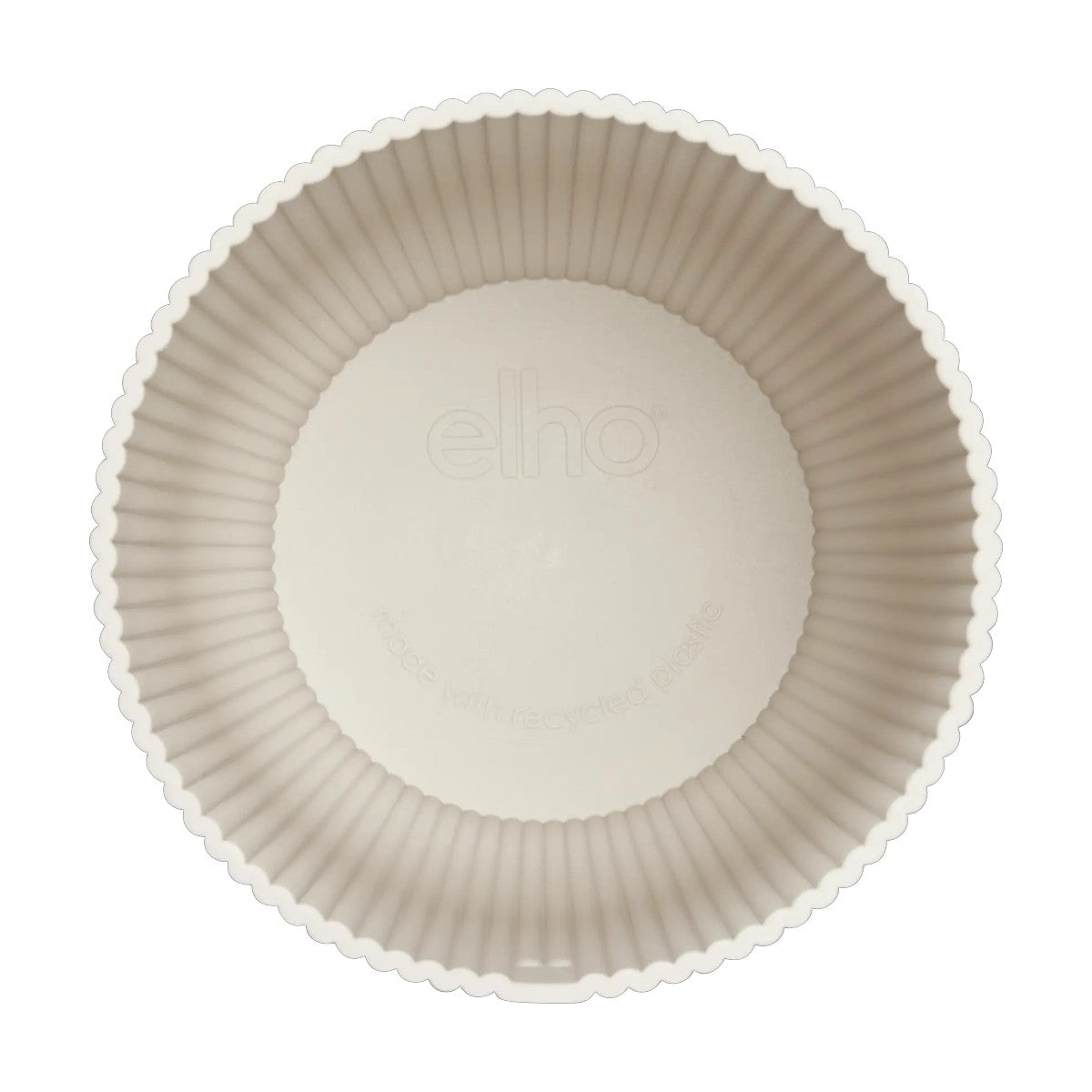 Maceta Blanco Lino Vibes Fold Round Mini Elho 9cm 100% reciclado