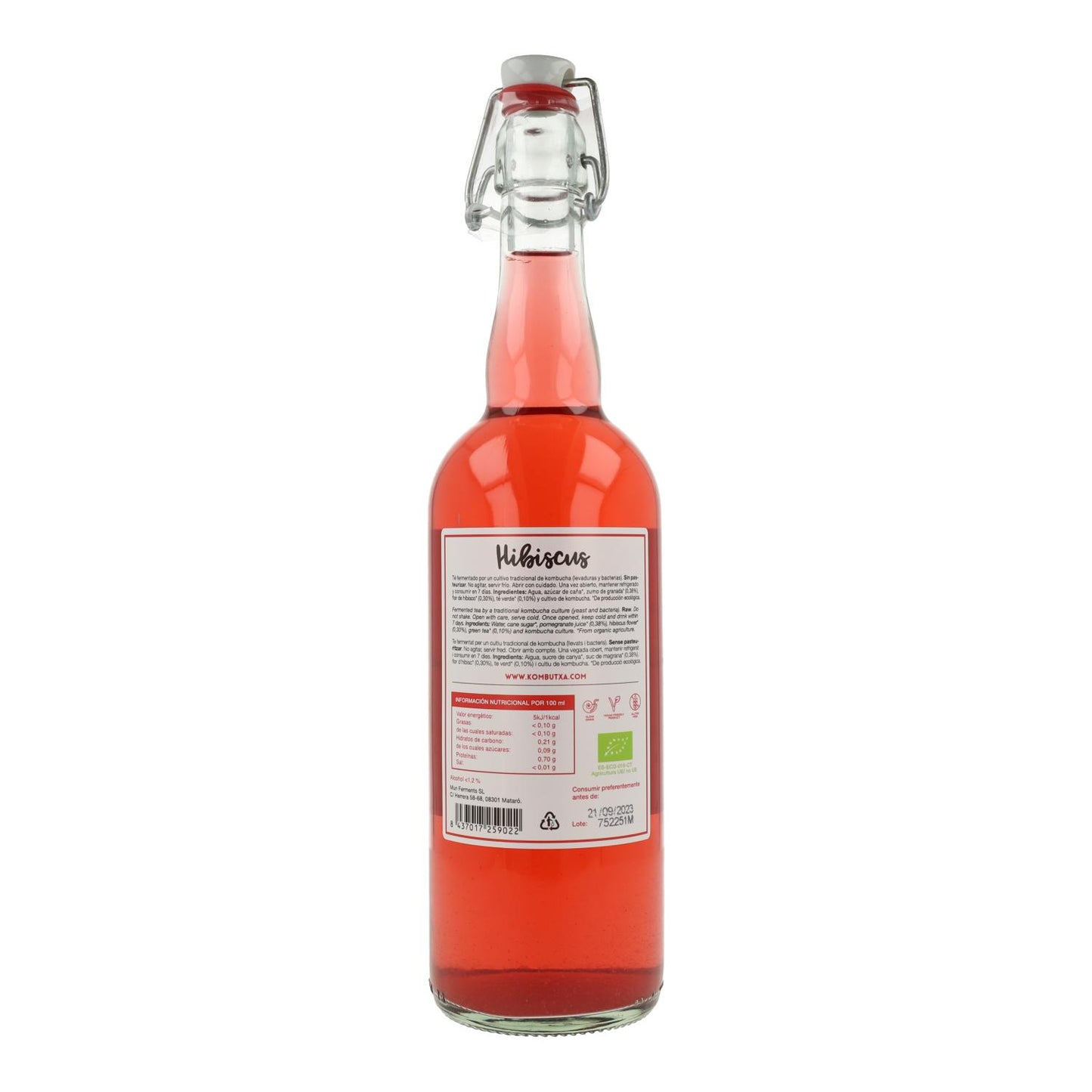 Té Kombucha Hibiscus Kombutxa