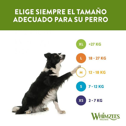 Whimzees Snack dental para perros Toothbrush M 12 uds