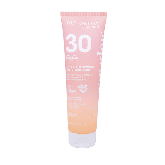 Leche solar invisible FPS30 Alphanova 150ml