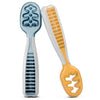 Pre Cucharas para bébe + 6 meses NumNum pack 2 uds Azul y Naranja