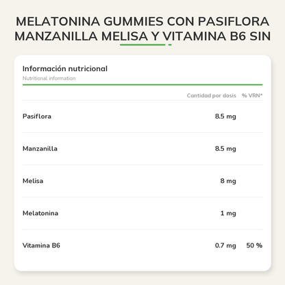 Información nutricional