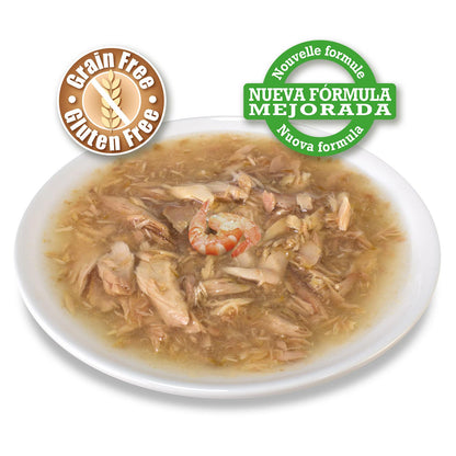 Atún Blanco en salsa con gambas Arquivet 80 g Comida húmeda para gatos