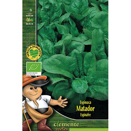 Semillas ecológicas de Espinaca Matador