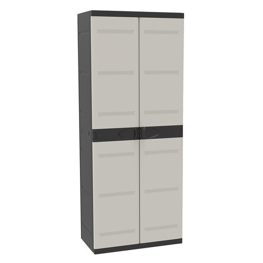Armario Escobero 70 cm Titanium Plastiken Negro