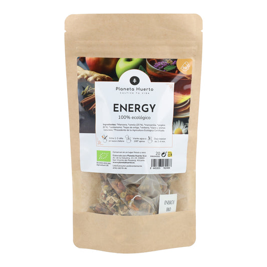 Infusión Energía ECO Planeta Huerto 20 pirámides