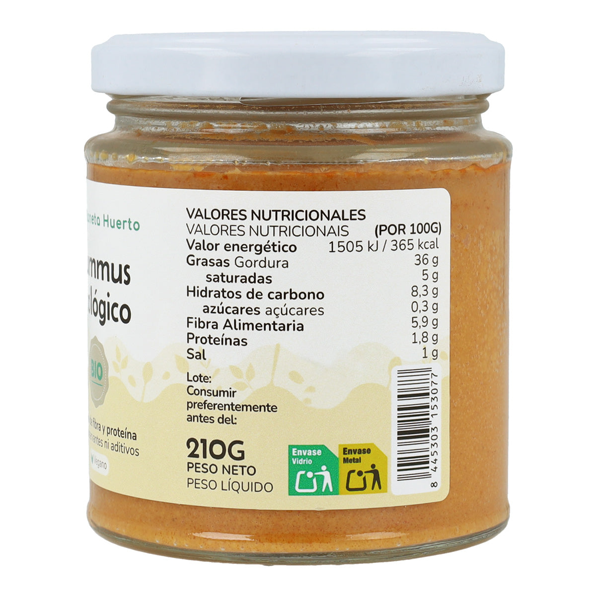 Hummus ECO Planeta Huerto 210 g