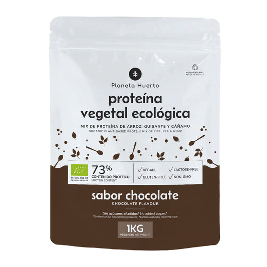 Proteína vegana ECO 73% chocolate Planeta Huerto  1Kg