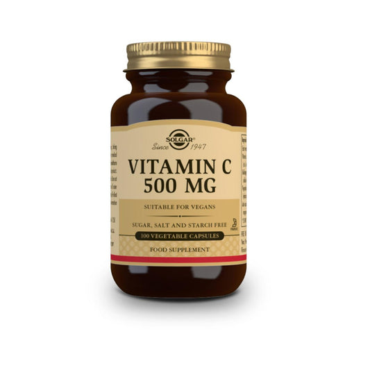 Vitamina C, 100 cápsulas vegetales de 500mg