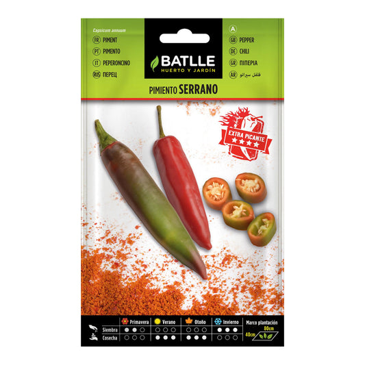 Semillas de  Pimiento Serrano