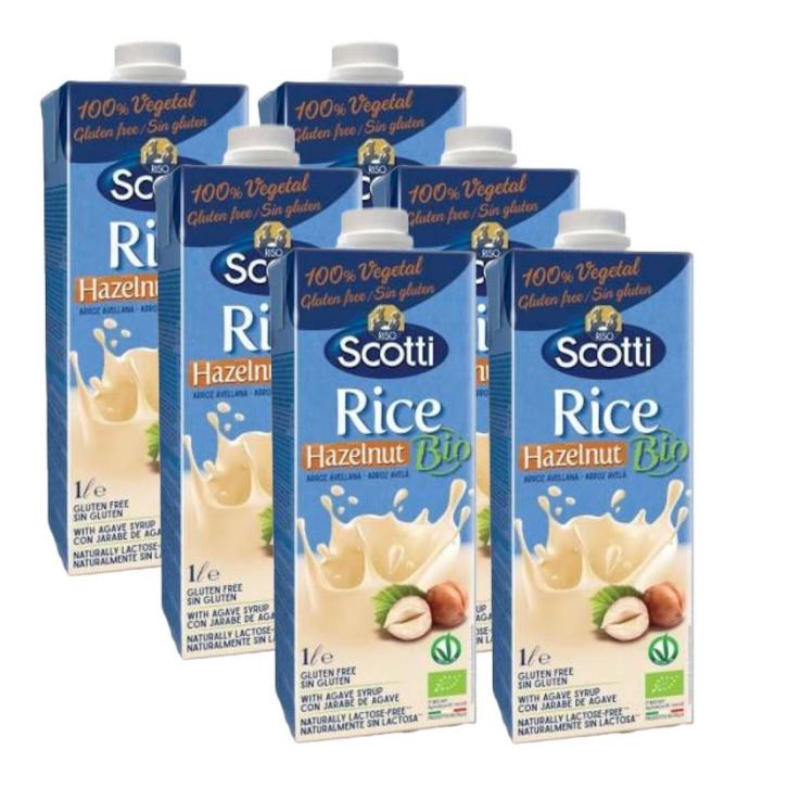 Pack x 6 Bebida BIO arroz y avellanas Scotti 1 L