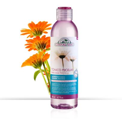 Tónico Micelar Piel Seca calendula y granada, Corpore Sano, 200 ml