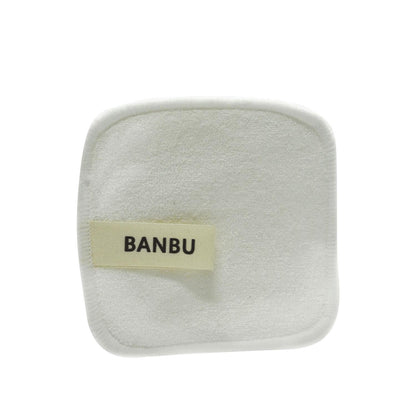 Set 4 Discos Desmaquillantes Reutilizables Blancos + Bolsita de Transporte Banbu